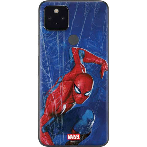 Marvel Spiderman World of Webs Google Pixel 4a 5G Skin